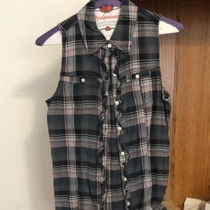 Button down collared top